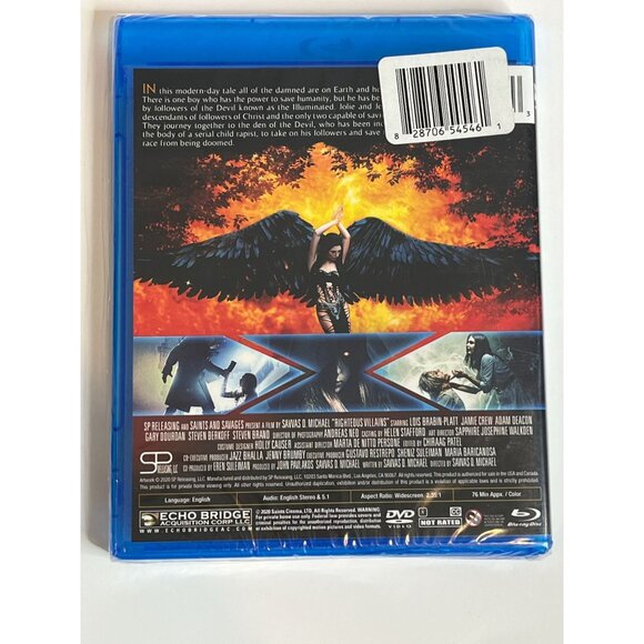 Righteous Villains Blu Ray Disc DVD Movie Film Horror Dark Crime Thriller Myster - Picture 5 of 6